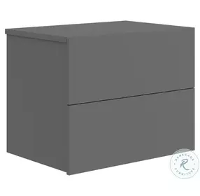 Ayla Matte Gray Nightstand