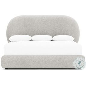 Monolith Gray Performance Fabric King Upholstered Panel Bed