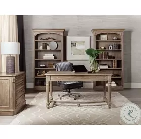 Sutter Distressed Medium Clear Oak Writing Home Office Set
