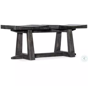 Commerce And Market Black Wood Arness Tandem Bench