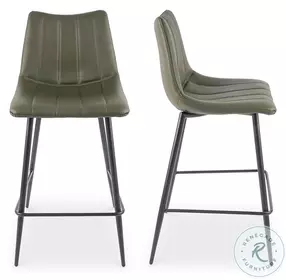 Alibi Dark Gray Counter Height Stool Set Of 2