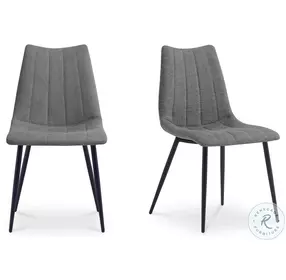 Alibi Dark Gray Chair Set of 2