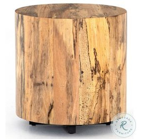 Hudson Spalted Primavera Round End Table
