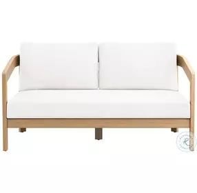 Wesley White Performance Fabric Outdoor Patio 59" Loveseat