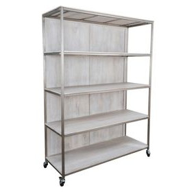 Claremont Silver Storage Rack with Casters
