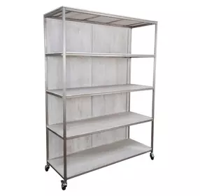 Claremont Silver Storage Rack with Casters