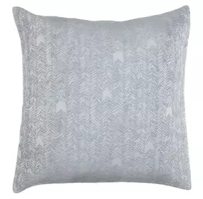 French Herringbone Storm Euro Sham