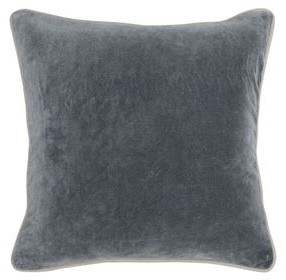 Heirloom Velvet Stone Gray 18 x 18" Accent Pillow