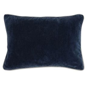 Heirloom Velvet Navy Rectangular Accent Pillow Set of 2