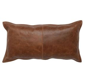 Soco Leather Kona Brown Rectangular Accent Pillow Set of 2