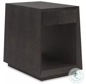 Bridges Black Stained Ash Side Table