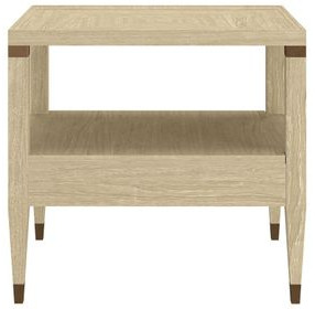 Eave Sundrenched Oak Rectangular 2 Drawer End Table