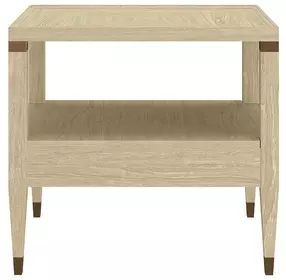 Eave Sundrenched Oak Rectangular 2 Drawer End Table