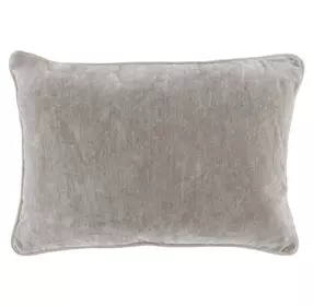 Heirloom Velvet Silver Rectangular Accent Pillow Set of 2