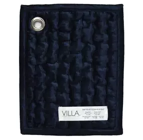 Bari Velvet Ocean Blue Swatch Quilt