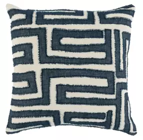 Villa Classics Mateo Azul Blue Square Accent Pillow Set of 2