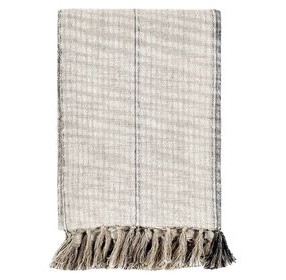 Throws Ria Natural and Black Throw