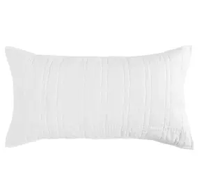 Carly White King Sham with Silvadur Tech