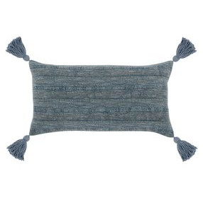 Comporta Merced Blue Rectangular Accent Pillow Set of 2