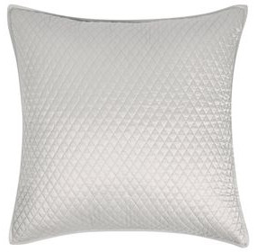 Diamond Silver Euro Sham