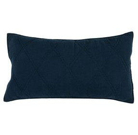 Caleb Midnight Blue King Sham