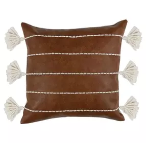 La Dolce Vita Brown Square Accent Pillow Set of 2