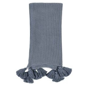 Throws Veda Sea Fog Blue Throw