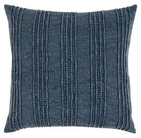 Gratitude Navy Blue Square Accent Pillow