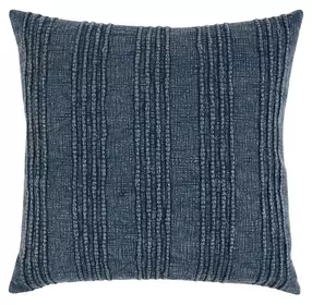 Gratitude Navy Blue Square Accent Pillow Set of 2