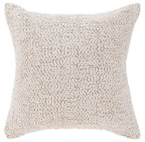 Villa Classics Maris Ivory and Natural Square Accent Pillow Set of 2