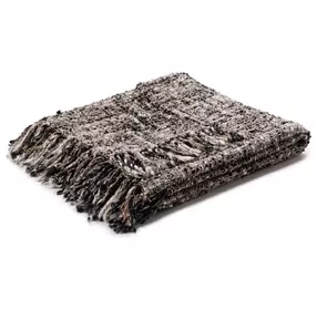 Throws Porter Black and Ivory Throw