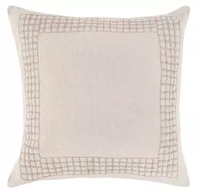Villa Classics Marina Natural Square Accent Pillow Set of 2