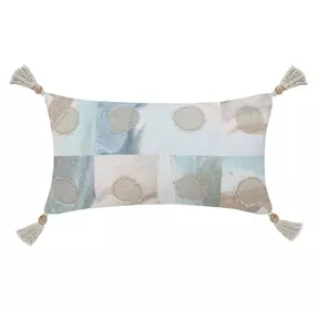 Stillness Yama Blue and Brown Rectangular Accent Pillow Set of 2