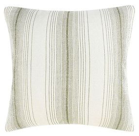 Stillness Theta Wheat Green and Cream Square Accent Pillow Set of 2