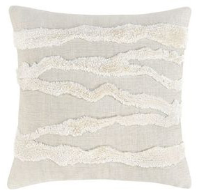 Stillness Passage Ivory Square Accent Pillow Set of 2