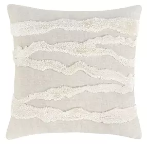 Stillness Passage Ivory Square Accent Pillow Set of 2