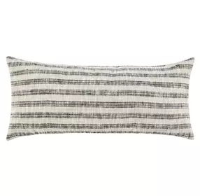 Villa Classics Linna Natural and Black Rectangular Accent Pillow