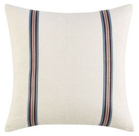 Boardwalk Bacall and Blue Square Accent Pillow Set of 2