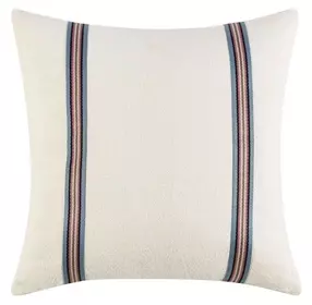 Boardwalk Bacall and Blue Square Accent Pillow Set of 2