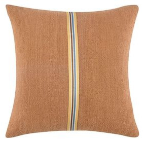 Boardwalk Rowland Hazel and Yellow Square Accent Pillow Set of 2