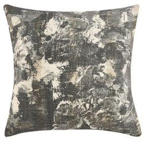 Boardwalk Luciana Gray and Cream Square Accent Pillow