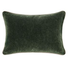 Heirloom Velvet Forest Green Rectangular Accent Pillow