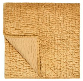 Bari Honey Gold Velvet King Quilt