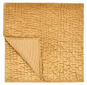 Bari Honey Gold Velvet King Quilt