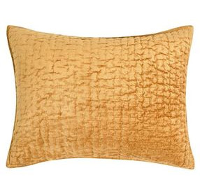 Bari Honey Gold Velvet Swatch Quilt