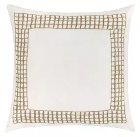 Villa Classics Marina White Square Accent Pillow Set of 2