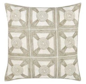 Catania Baia Natural Square Accent Pillow Set of 2