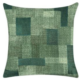 Catania Praia Viridian Green Square Accent Pillow Set of 2