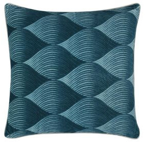 Catania Scala Sea Glass Blue Square Accent Pillow Set of 2