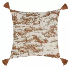 Villa Classics Stonework Clay Square Accent Pillow Set of 2